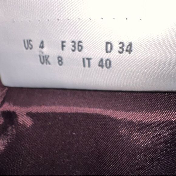 Akris Punto Pencil Skirt in Black Cherry (Purple) w/Vegan Leather Front Panel-4 - Picture 10 of 12